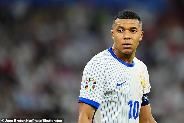 Nike says the campaign is supposed to highlight the hard work elite athletes put in to reach the pinnacle of their sport, with Kylian Mbappe (pictured) also featuring