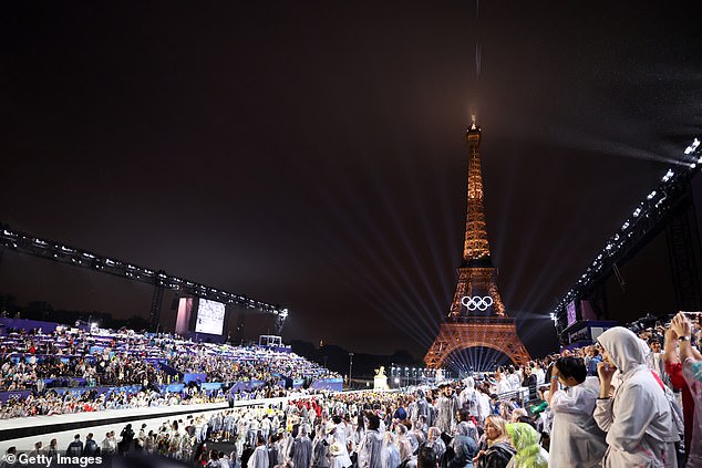 The spectacular ceremony took place along the River Seine in Paris on Friday evening