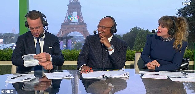 Olympic viewers were puzzled by NBC's choice of Kelly Clarkson and Peyton Manning
