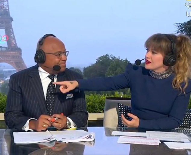 The Super Bowl champion and Grammy-winning singer were joined by commentator Mike Tirico