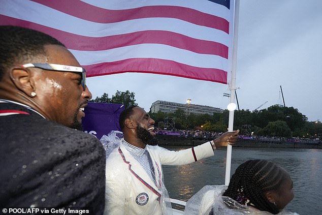 James served as America's 2024 flag bearer alongside tennis superstar, Coco Gauff