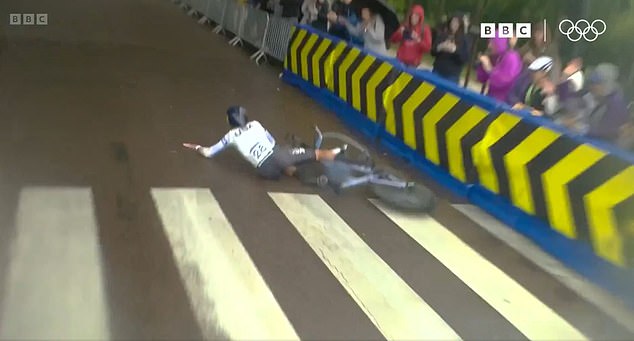 Numerous athletes fell during today's event, but Knibb faced the most challenges.
