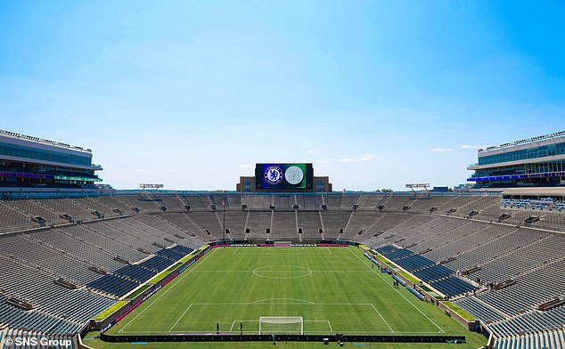 The playing surface at Notre Dame Stadium was far below the standards Chelsea are used to