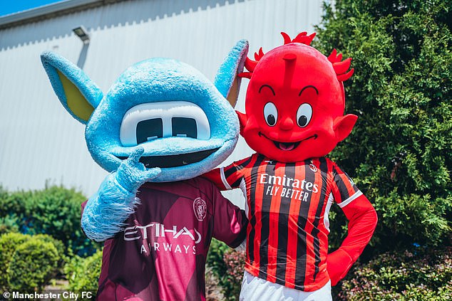 City’s maroon third kit was released in New York this week and it was given its first run out