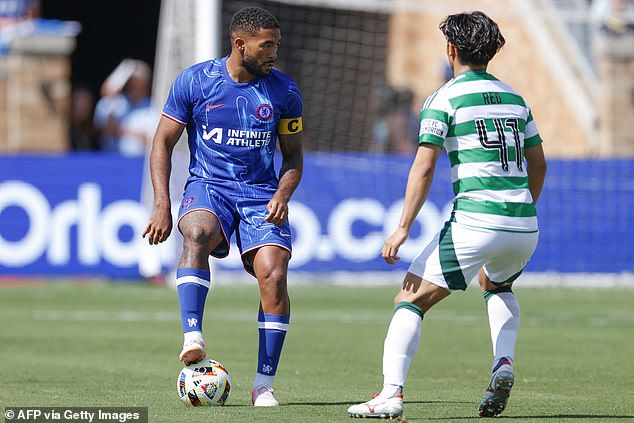 Reece James adjusting to his new role, with Celtic exploiting his positioning