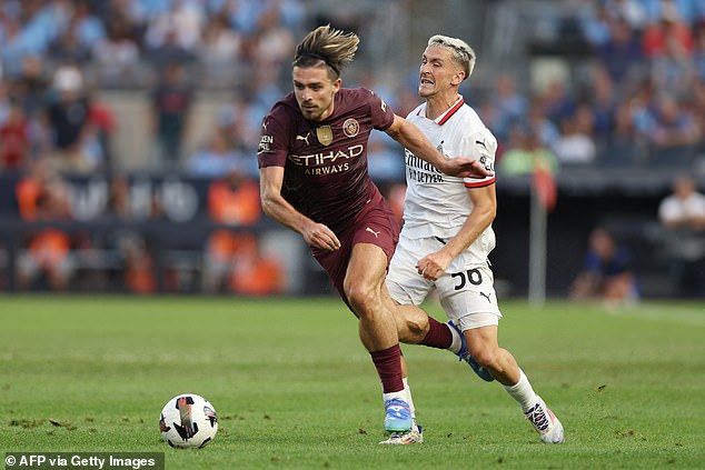 It was a quiet night for Jack Grealish, as he produced little going forward in 79 minutes