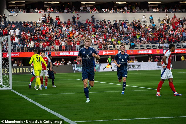 Hojlund only lasted a quarter of an hour but the Dane made a big impression by scoring first