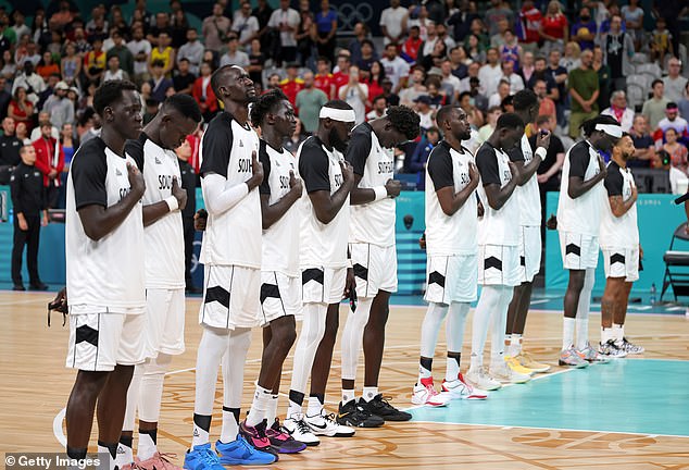 South Sudan made its Olympic basketball debut amidst an awkward anthem glitch