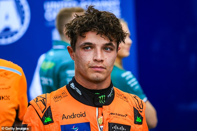 McLaren's Lando Norris finished sixth (now fifth), losing ground to Verstappen after being outpaced by teammate Piastri