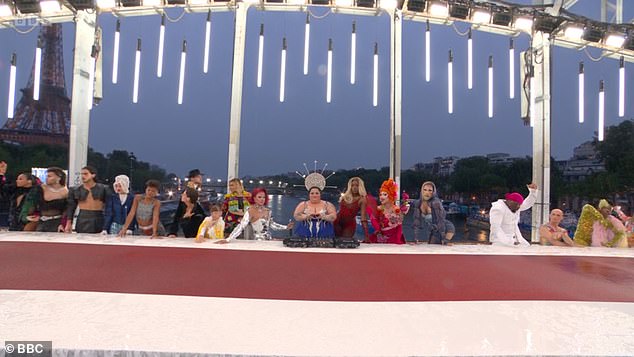 This scene featuring drag queens appearing to depict The Last Supper caused controversy during the opening ceremony of the 2024 Olympic Games in Paris on Friday night