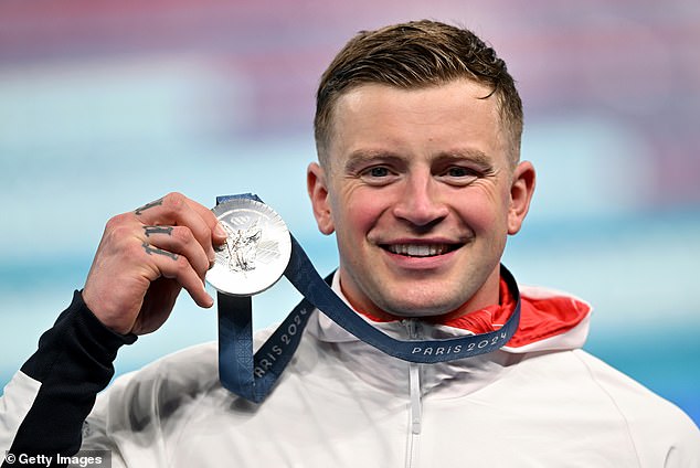 Clare Balding praised Team GB's Adam Peaty for keeping his silver medal on at the Olympics