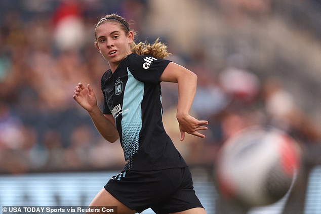 14-year-old McKenna 'Mak' Whitham made her first appearance with NWSL side Gotham FC