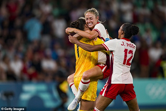 Canada kept their Olympic ambitions alive with a last-minute victory against France, despite a six-point penalty for the scandal.