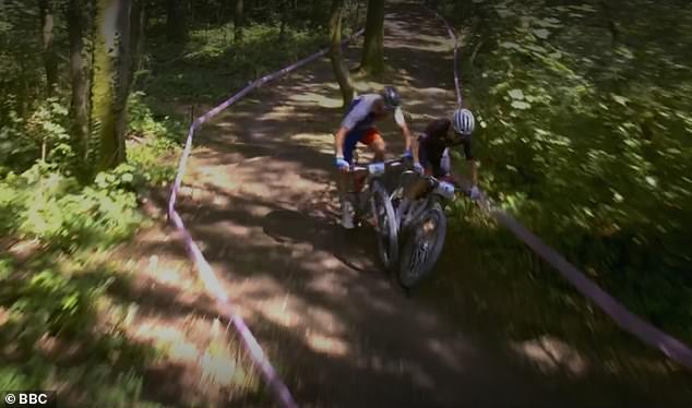 Pidcock took the lead in stunning fashion as he dramatically overtook France's Victor Koretzky