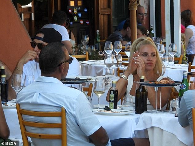 Alex Rodriguez with Jaclyn Cordeiro enjoying lunch