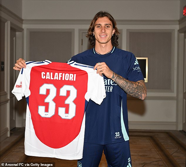 He completed his £42m transfer on Monday and joined up with the squad in the United States