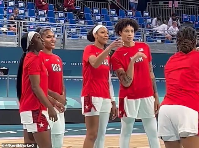 The US women's basketball team was brutally trolled by a Caitlin Clark fan in Paris on Monday