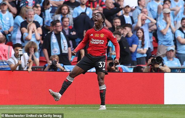 Mainoo isn’t on Manchester United’s pre-season tour in LA as he rests after the Euros