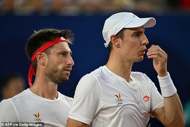 The Belgian duo took the game all the way to a match tie-break only to narrowly miss out