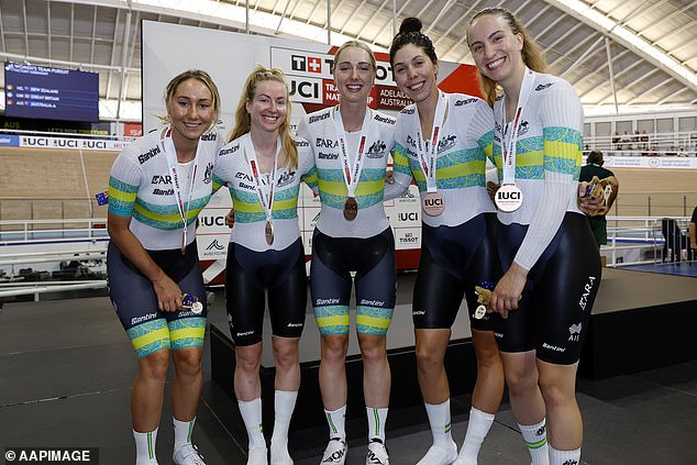 The Paris Games are sure to be especially emotional for the Australian women's pursuit cycling team (pictured)