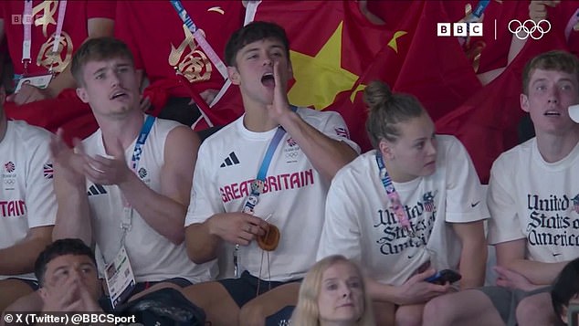 Daley was supporting British team-mates Andrea Spendolini-Sirieix and Lois Toulson