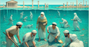 Archaeologists discover underwater mosaic believed to date back to Roman Empire