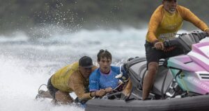 Aussie Paris Olympics surf star Jack Robinson reveals he almost DROWNED before being rescued from the ‘most dangerous place in the world’