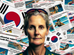 Australian swimming coach facing backlash after voicing support for South Korean athlete