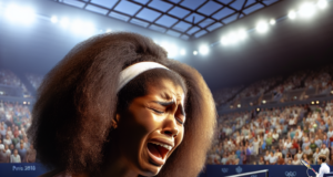 Coco Gauff in tears after argument over chair umpire’s controversial call, falters at Paris Olympics