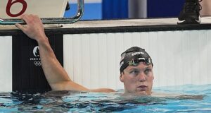 Freeze frame shows just how close US swimmer Luke Hobson was to 2024 Olympic gold before deflating result