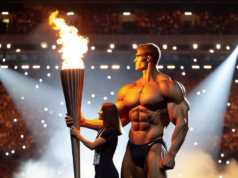 French Olympic heroes Marie-José Pérec, Teddy Riner light cauldron to kick off Paris games