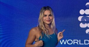 Glamorous Olympics swimmer who went viral retires at 20