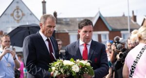 Liverpool legends Robbie Fowler and Phil Thompson lay flowers at the scene of Southport stabbing attack, as they pay respects after three children were killed