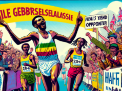 Paula Radcliffe beaten by Haile Gebrselassie in half marathon