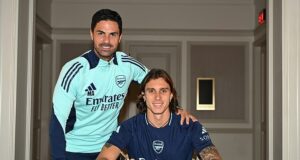Riccardo Calafiori insists he was always ‘convinced’ to join Arsenal despite two months of conversations with manager and reveals key attribute he will bring to Gunners