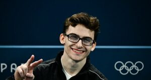 Social media goes wild over ‘Pommel Horse Guy’ Stephen Nedoroscik, the Clark Kent of the USA men’s Olympic gymnastics team… but his real childhood nickname is revealed after historic bronze