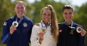 US mountain biker Haley Batten, 25, realizes Olympic dream in Paris with silver medal after miserable ninth-place finish at 2020 Tokyo Games