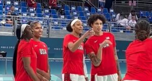 US women’s basketball team are brutally trolled by Caitlin Clark fan at their first Olympics game