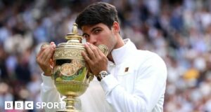 Wimbledon 2024 final: Carlos Alcaraz beats Novak Djokovic to retain men’s title