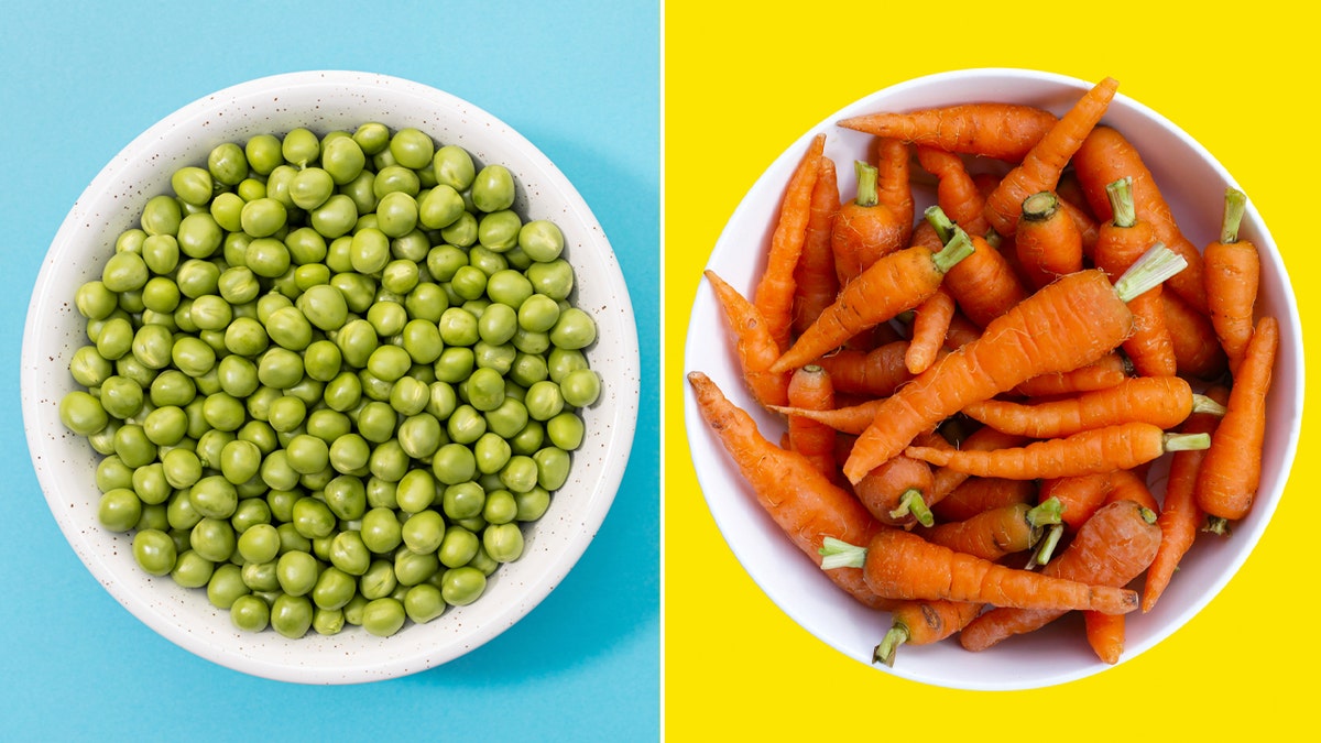 carrots vs peas