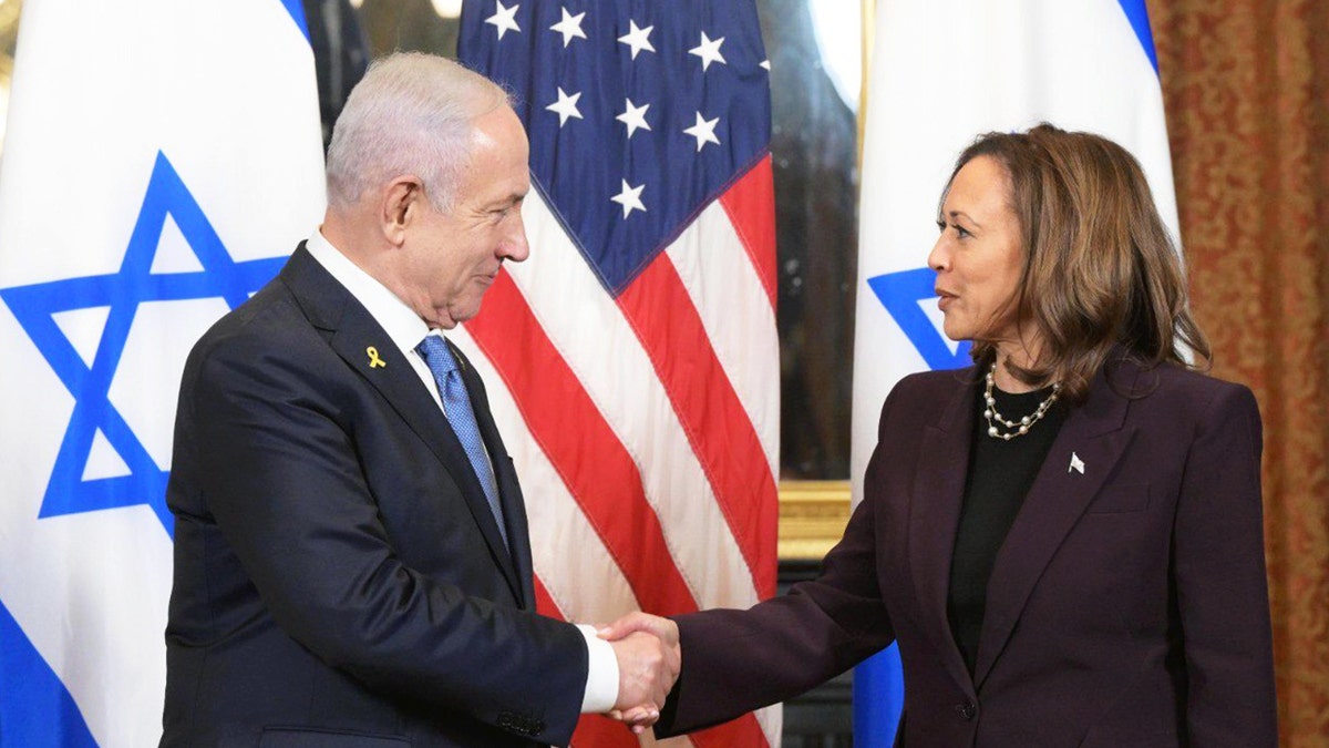 Kamala Harris and Benjamin Netanyahu