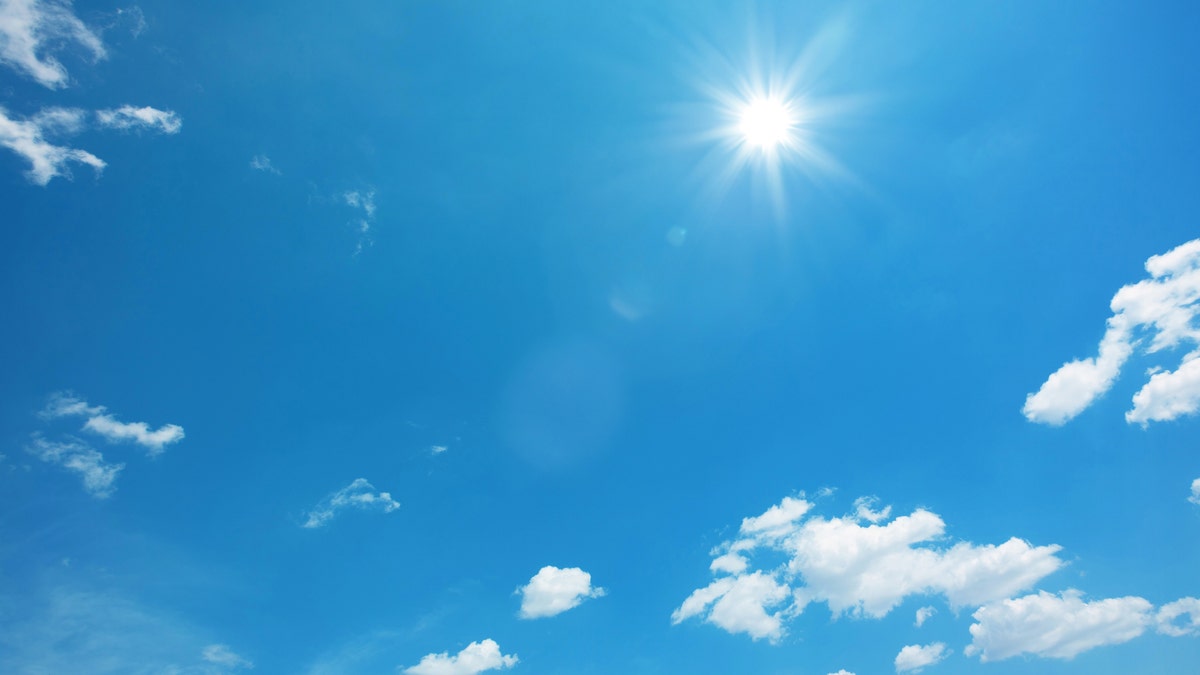 Bright sunlight in the sky