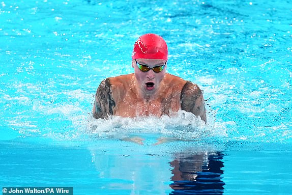 File photo dated 27-07-2024 of Great Britain's Adam Peaty who has raised hopes he could compete in his Olympic relay events later this week as he returned to the pool following two days of "bed rest". Issue date: Thursday August 1, 2024. PA Photo. See PA story OLYMPICS Swimming Peaty. Photo credit should read John Walton/PA Wire.