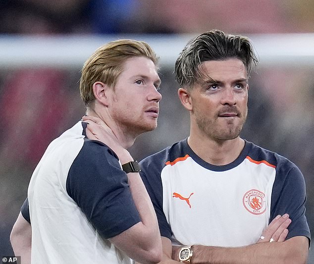 Last season, De Bruyne drew styling inspiration from Jack Grealish