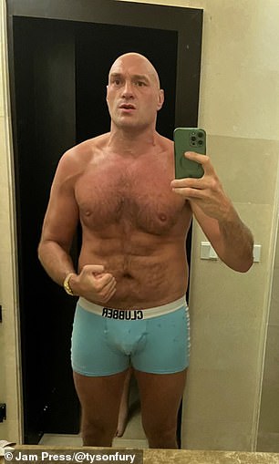 The Gypsy King was in a career best shape (above) ahead of his fight with Oleksandr Uysk