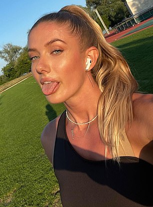 The 25-year-old often poses online for her 5million Instagram followers