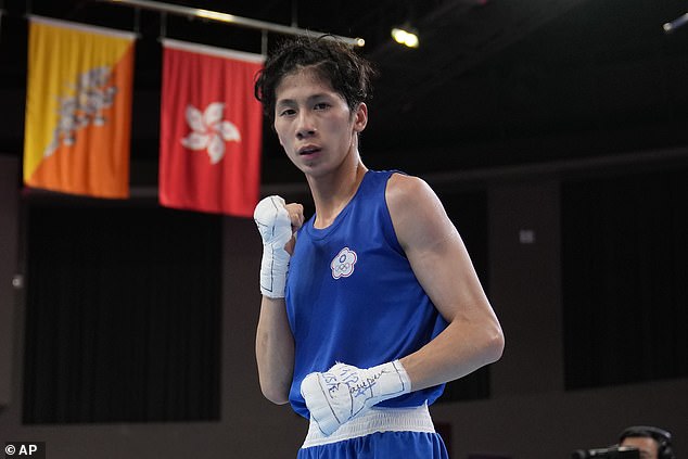Lin Yu-ting of Taiwan (left) will join Khelif in competing at the Paris Olympics this summer