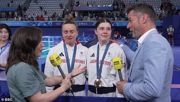 Andrea (second right) is the daughter of First Dates host Fred Sirieix (right)