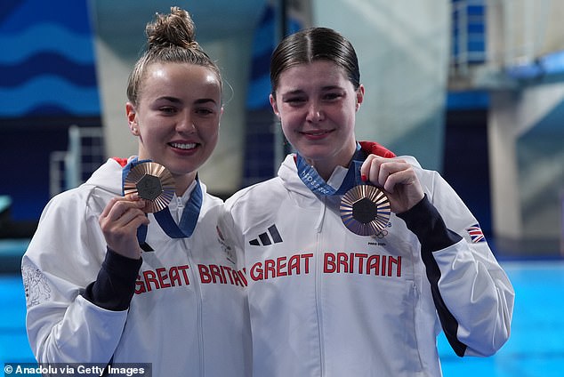 Spendolini-Sirieix, 19, (right) and Lois Toulson, 24, (left) won bronze earlier in the Games