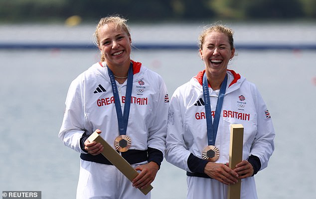Team GB's Mathilda Hodgkins-Byrne and Becky Wilde won bronze in the women's double sculls